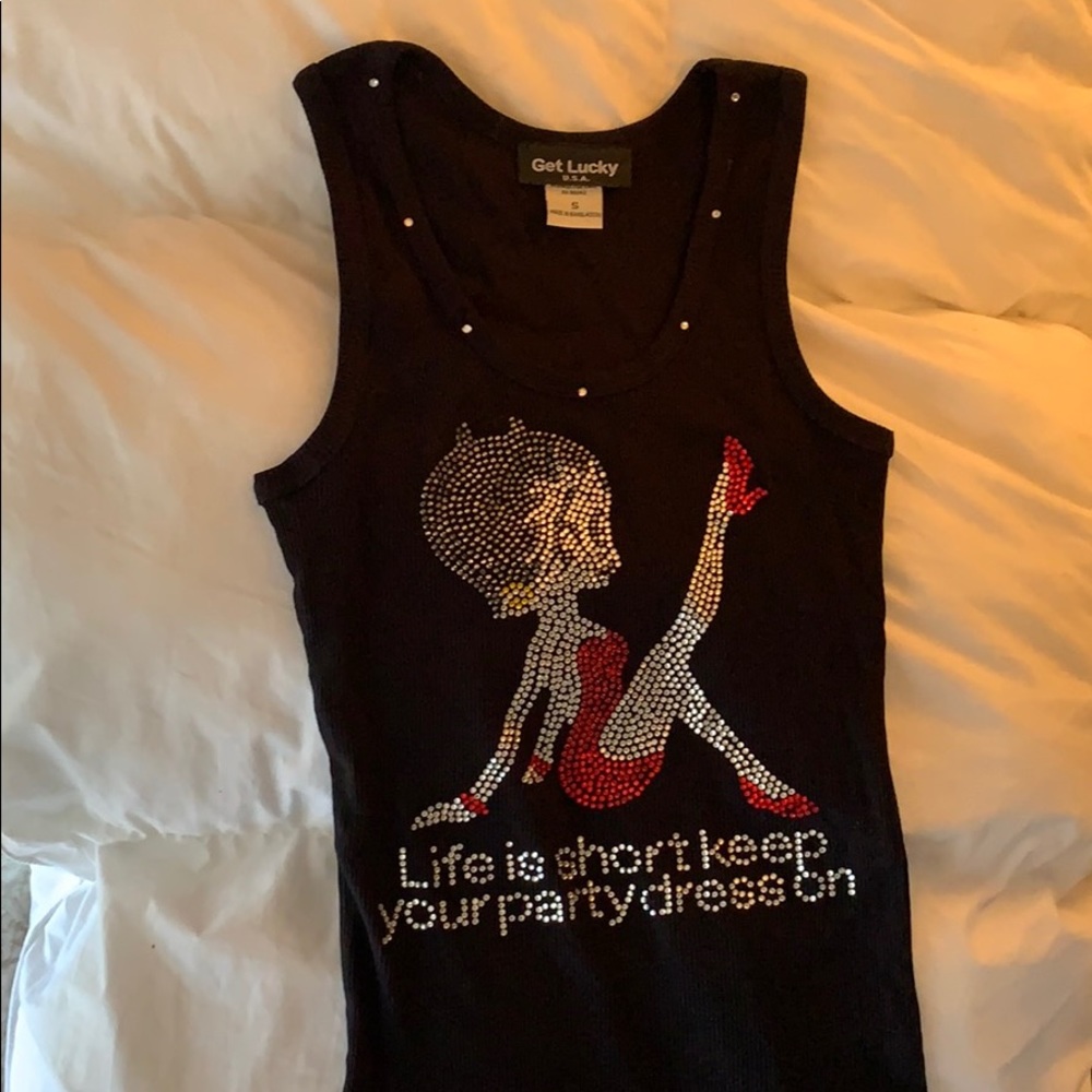 Sparkly tank top